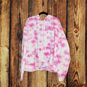 Barbie Pink Tie-Dye Zip up Hoodie